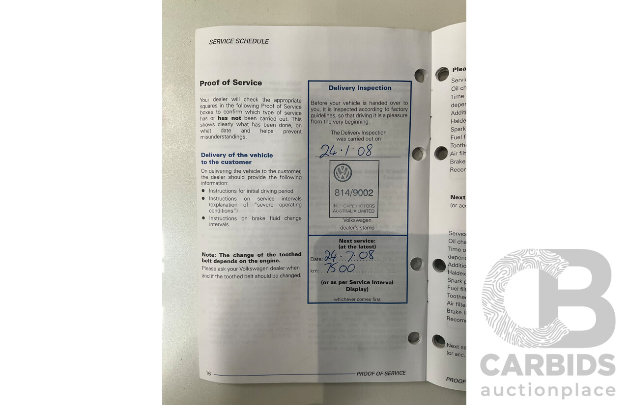 12/2007 Volkswagen Golf 1.6 Comfortline 1K MY08 UPGRADE 5d Hatchback Reflex Silver Metallic 1.6L