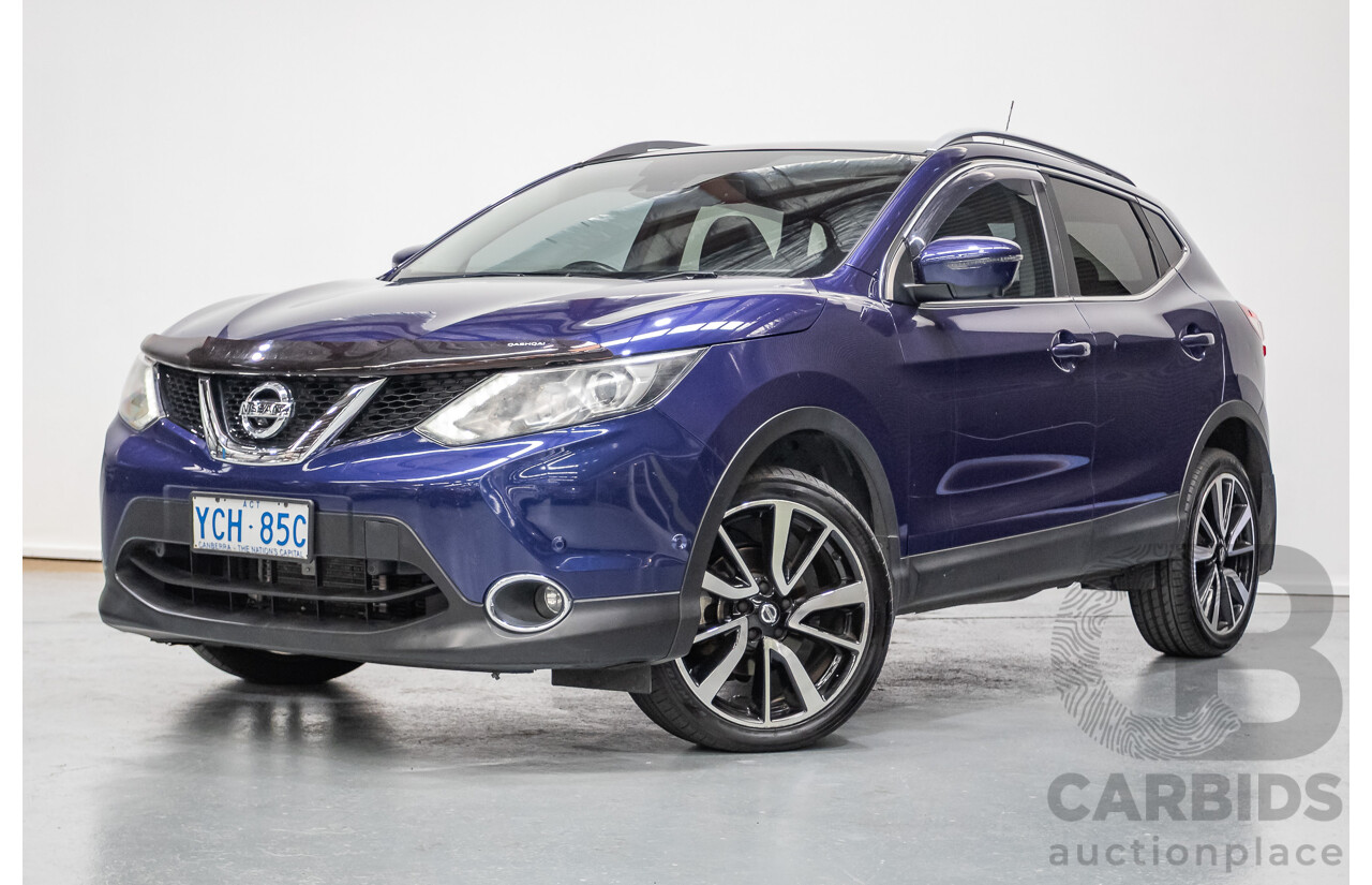 07/2016 Nissan Qashqai Ti J11 4D Wagon Ink Blue Metallic 2.0L