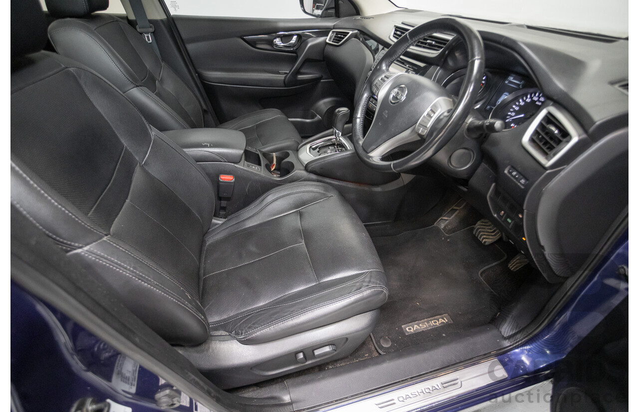 07/2016 Nissan Qashqai Ti J11 4D Wagon Ink Blue Metallic 2.0L
