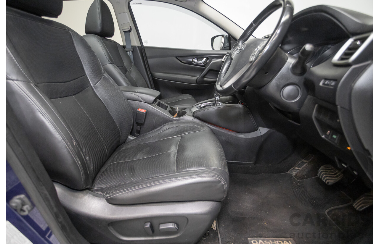 07/2016 Nissan Qashqai Ti J11 4D Wagon Ink Blue Metallic 2.0L