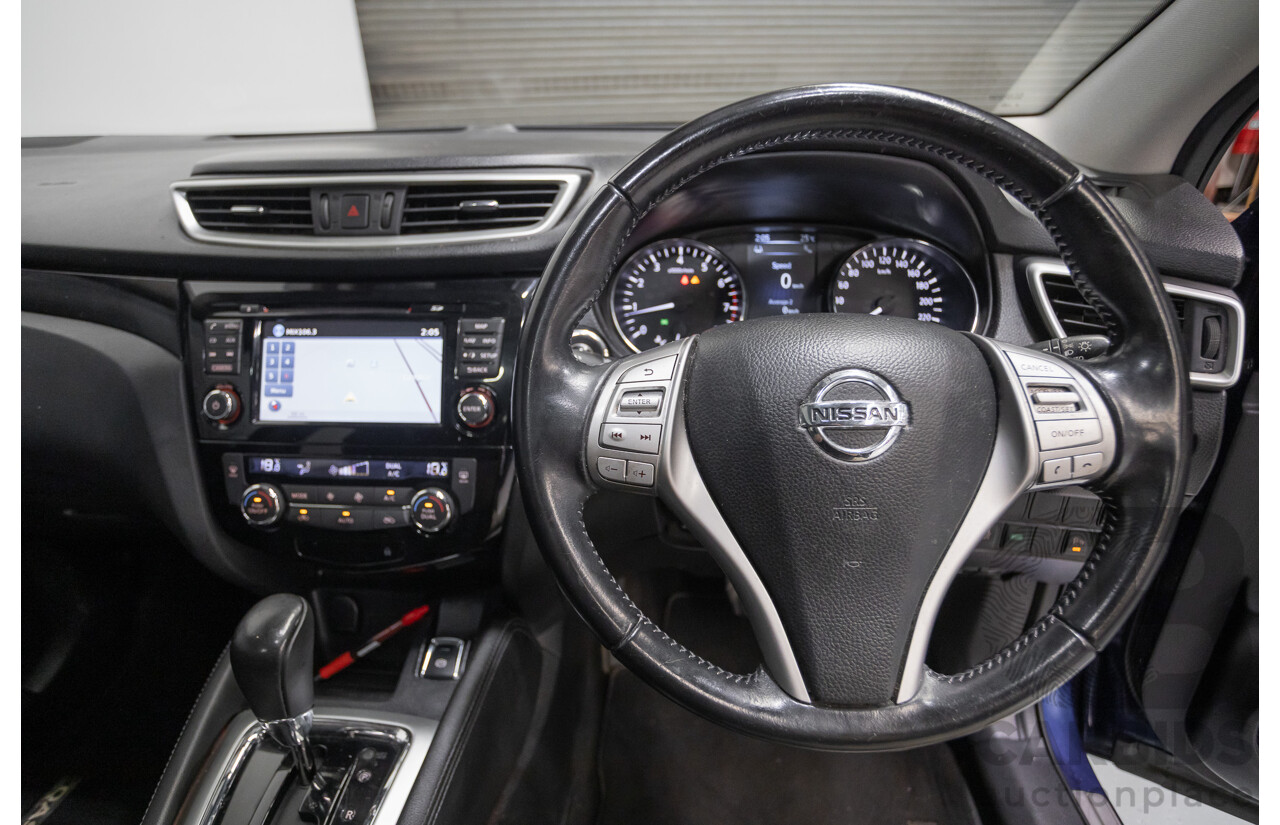 07/2016 Nissan Qashqai Ti J11 4D Wagon Ink Blue Metallic 2.0L