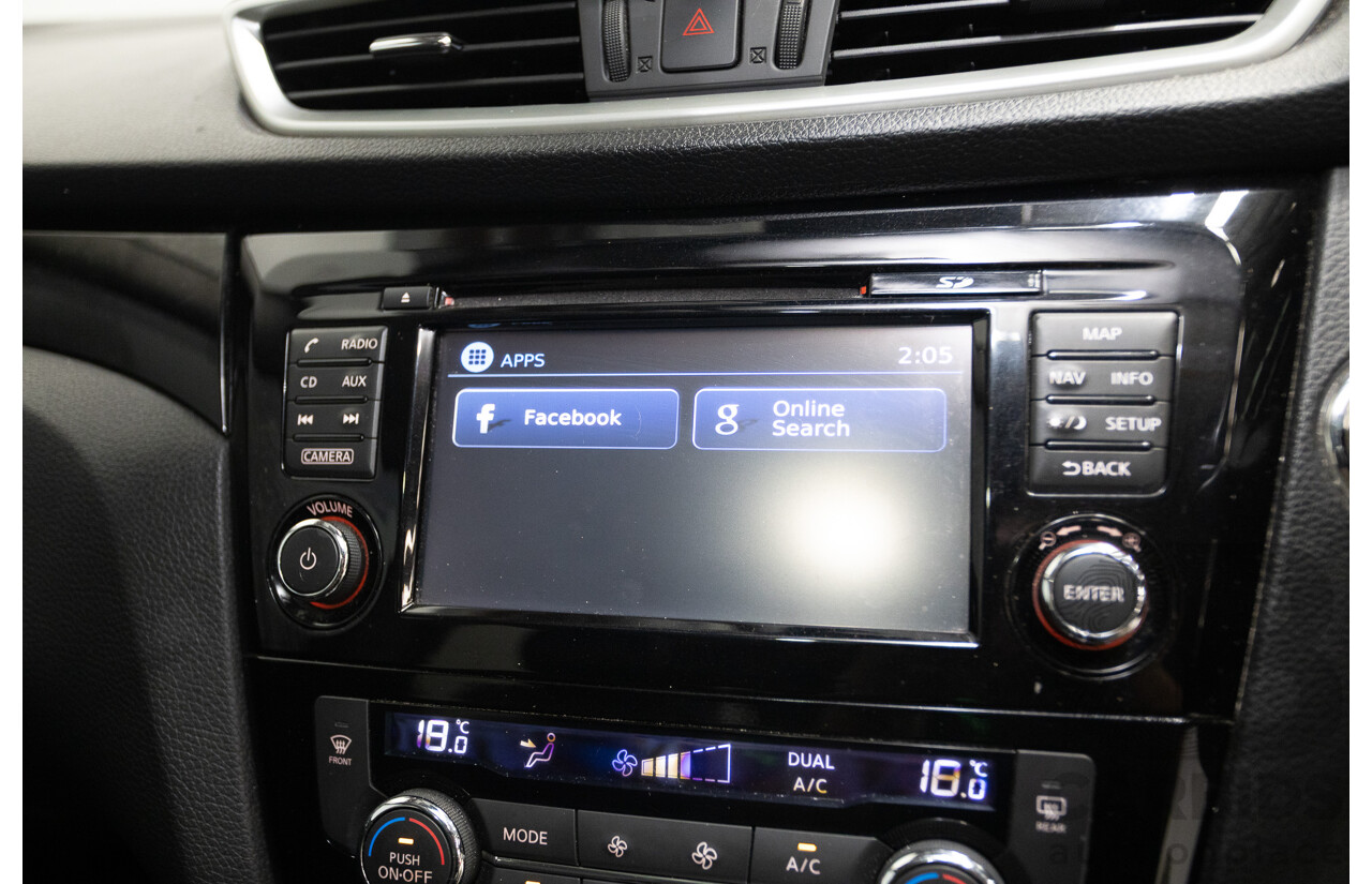 07/2016 Nissan Qashqai Ti J11 4D Wagon Ink Blue Metallic 2.0L