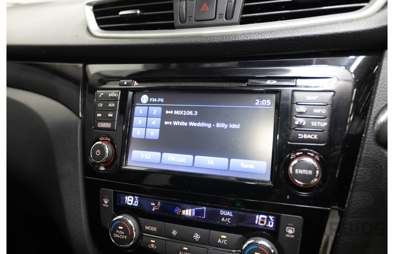 07/2016 Nissan Qashqai Ti J11 4D Wagon Ink Blue Metallic 2.0L