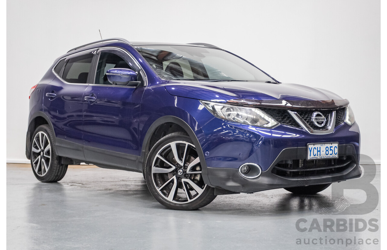 07/2016 Nissan Qashqai Ti J11 4D Wagon Ink Blue Metallic 2.0L