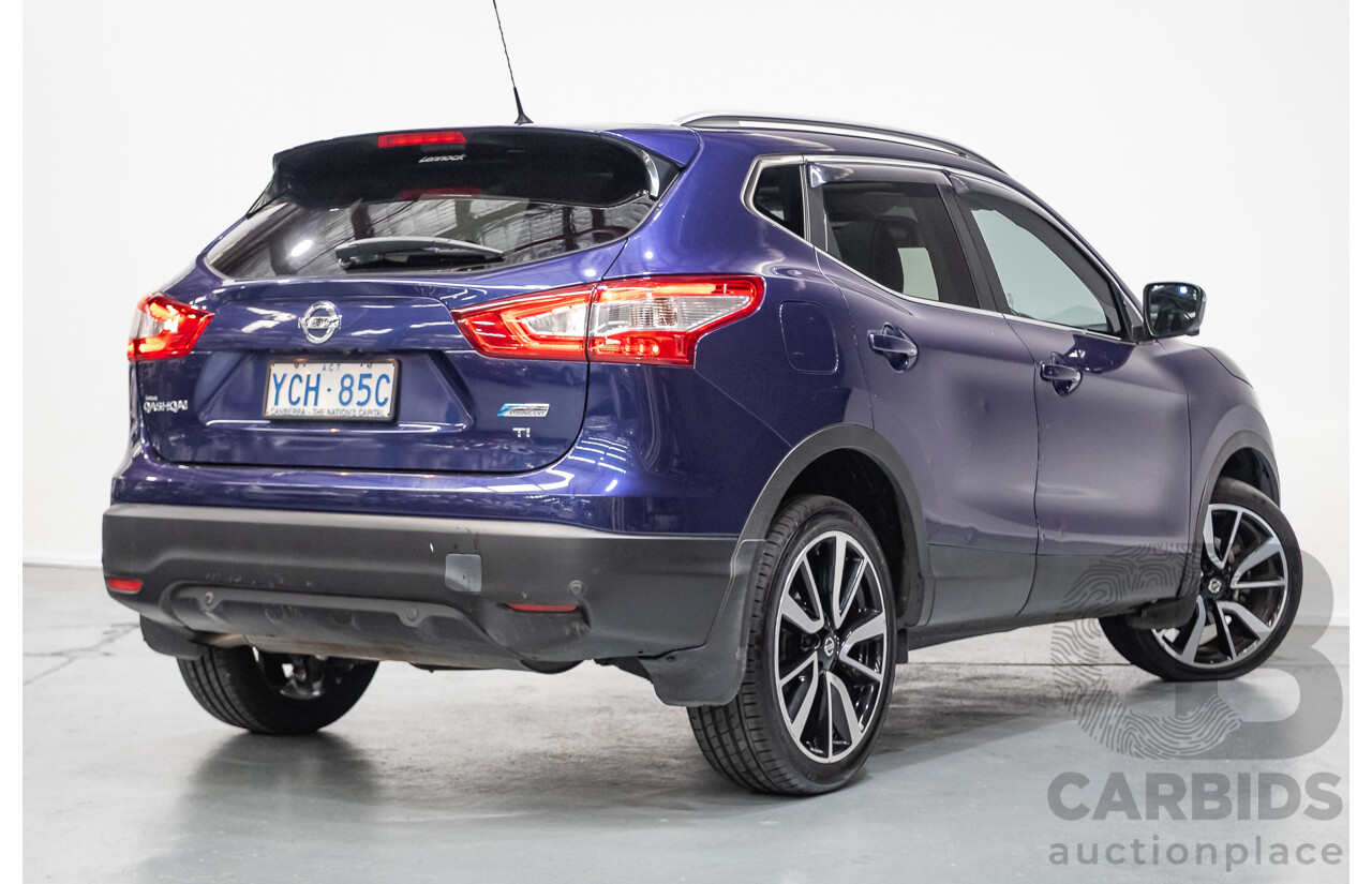 07/2016 Nissan Qashqai Ti J11 4D Wagon Ink Blue Metallic 2.0L