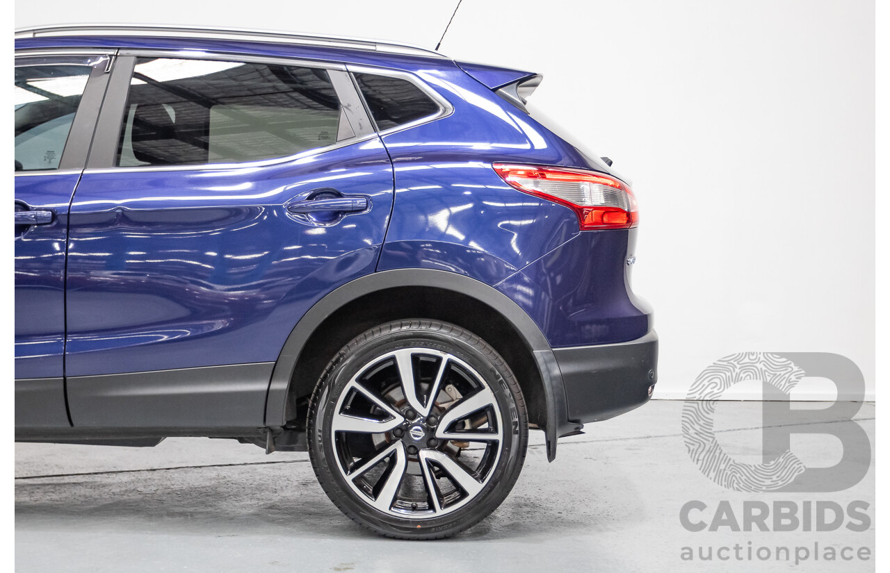 07/2016 Nissan Qashqai Ti J11 4D Wagon Ink Blue Metallic 2.0L