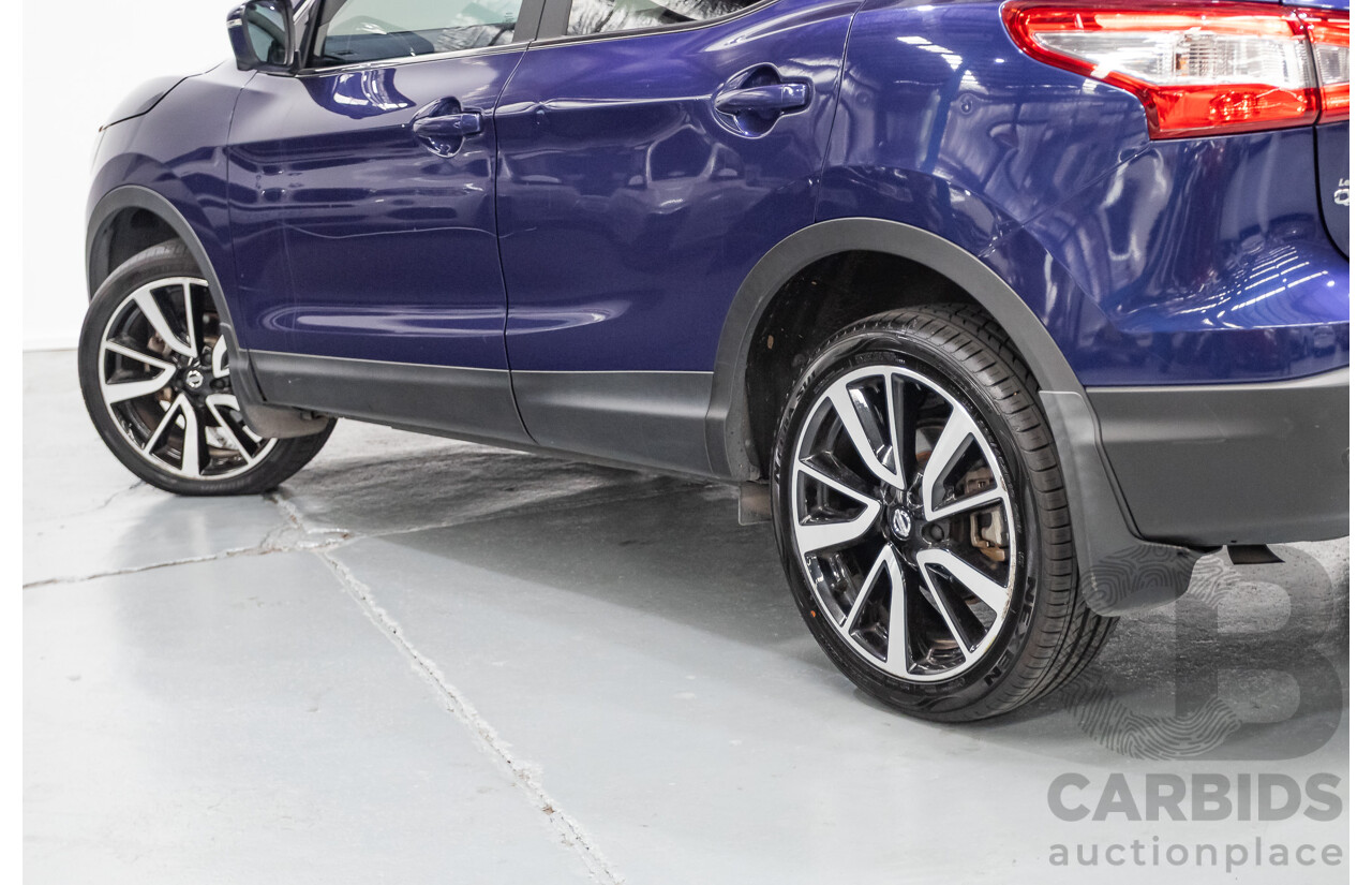 07/2016 Nissan Qashqai Ti J11 4D Wagon Ink Blue Metallic 2.0L