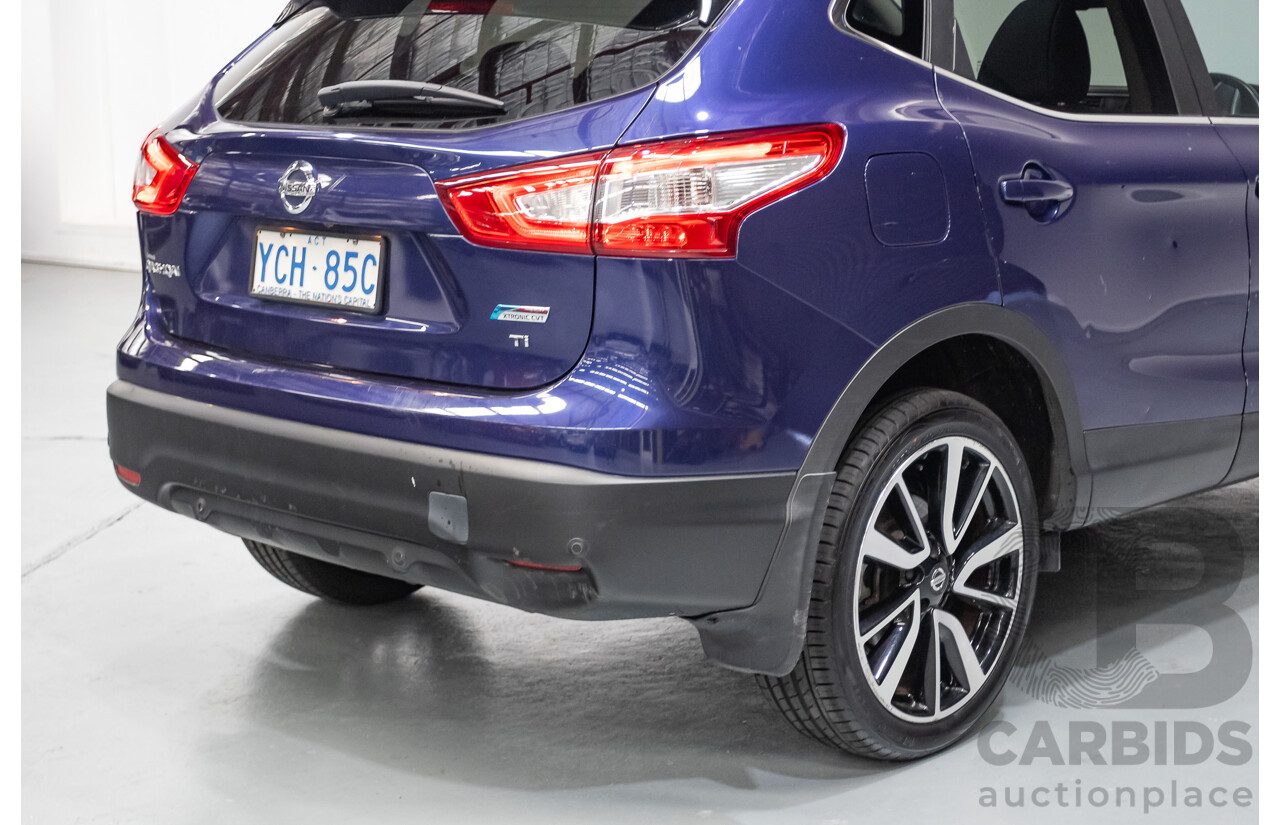 07/2016 Nissan Qashqai Ti J11 4D Wagon Ink Blue Metallic 2.0L