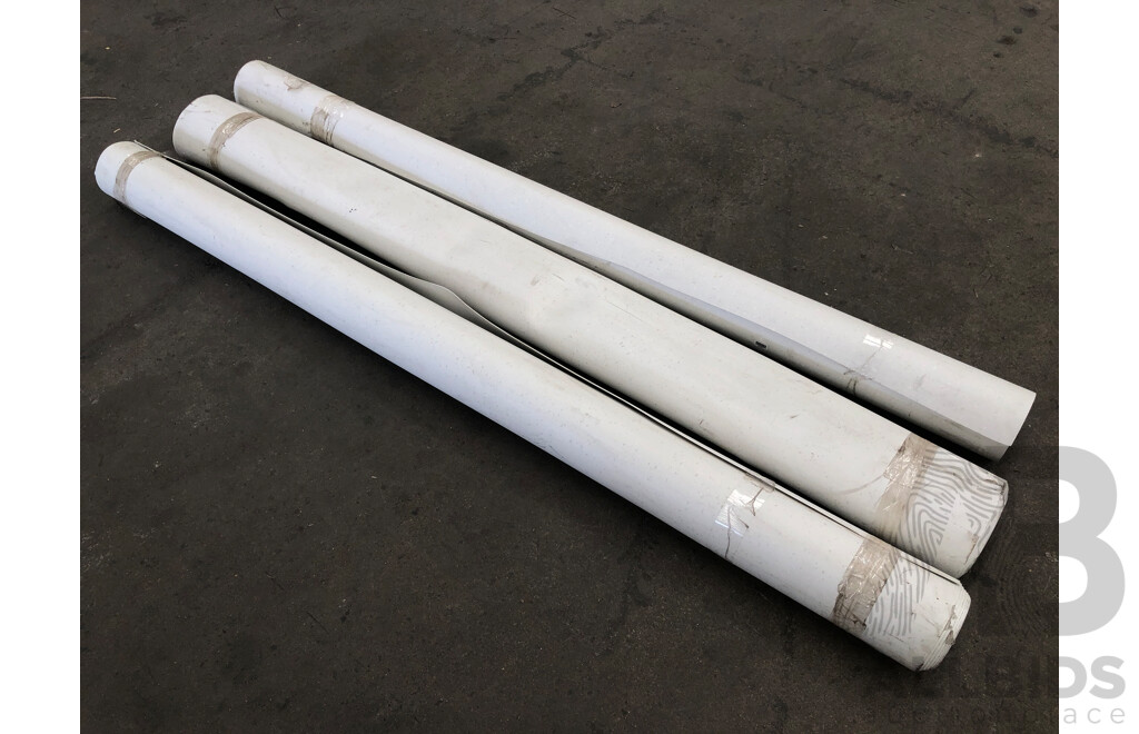 Three Rolls of Electrostatic Discharge 2mm Linoleum Flooring - New