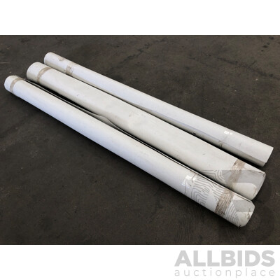 Three Rolls of Electrostatic Discharge 2mm Linoleum Flooring - New