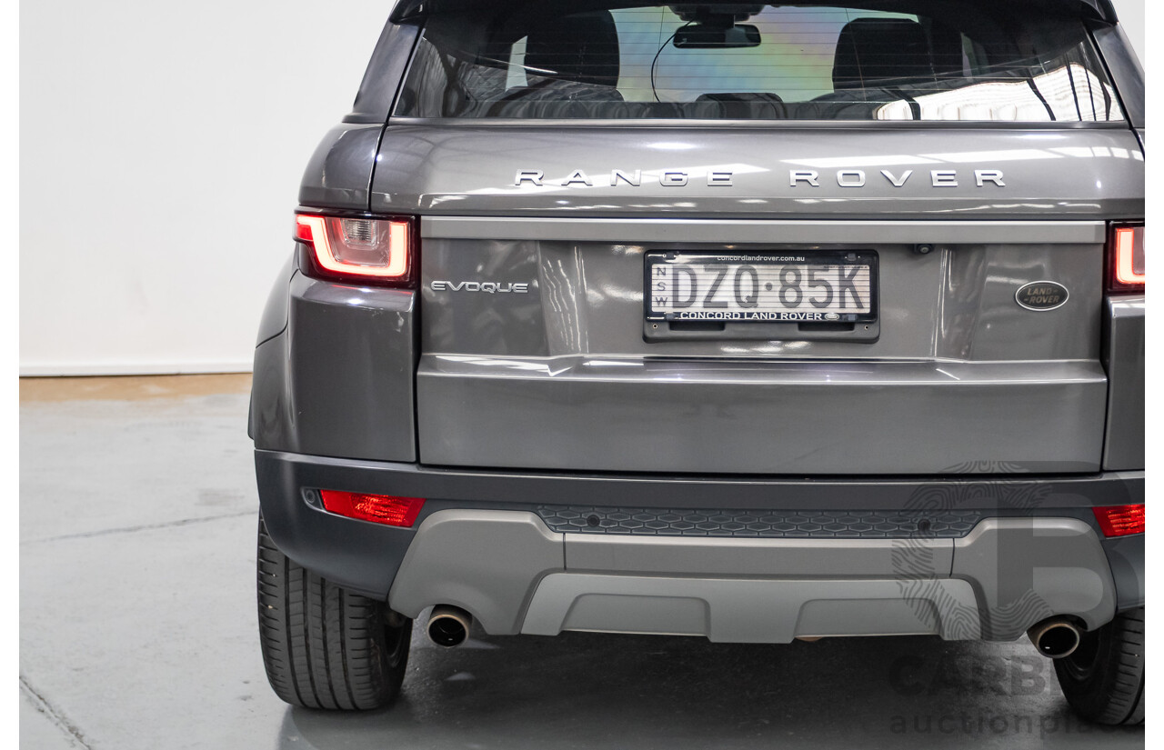 8/2017 Range Rover Evoque TD4 150 SE (AWD) LV MY17 5D Wagon Ammonite Grey Metallic Turbo Diesel 2.0L