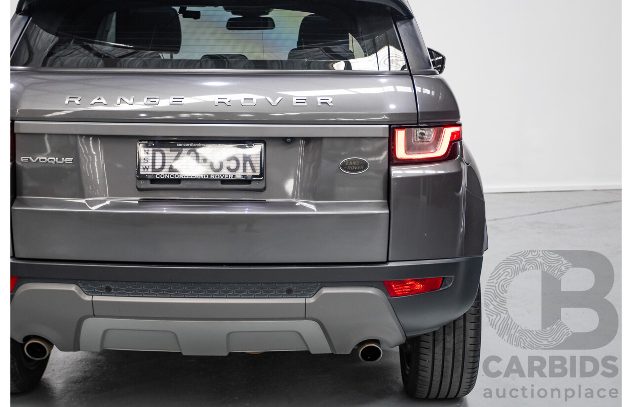 8/2017 Range Rover Evoque TD4 150 SE (AWD) LV MY17 5D Wagon Ammonite Grey Metallic Turbo Diesel 2.0L