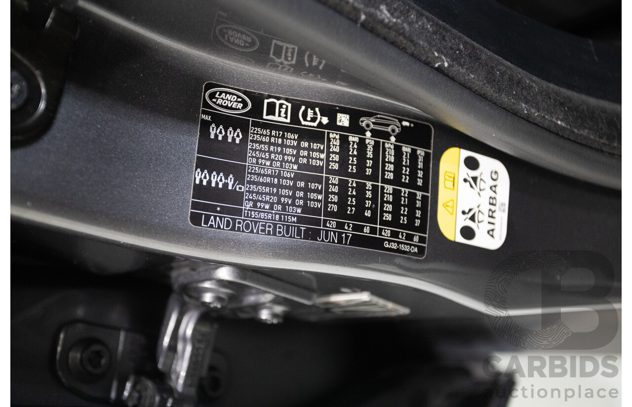 8/2017 Range Rover Evoque TD4 150 SE (AWD) LV MY17 5D Wagon Ammonite Grey Metallic Turbo Diesel 2.0L