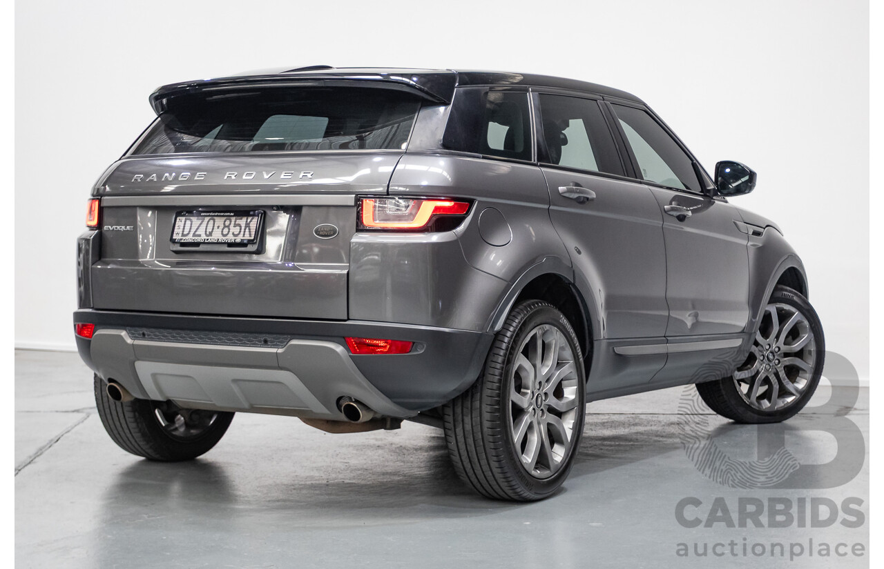 8/2017 Range Rover Evoque TD4 150 SE (AWD) LV MY17 5D Wagon Ammonite Grey Metallic Turbo Diesel 2.0L