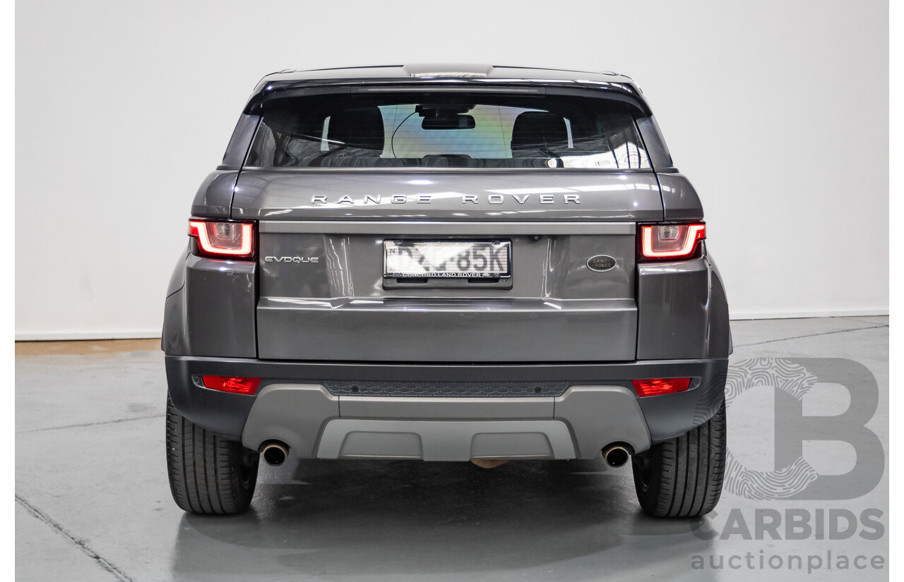 8/2017 Range Rover Evoque TD4 150 SE (AWD) LV MY17 5D Wagon Ammonite Grey Metallic Turbo Diesel 2.0L