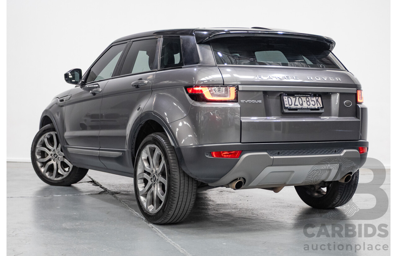 8/2017 Range Rover Evoque TD4 150 SE (AWD) LV MY17 5D Wagon Ammonite Grey Metallic Turbo Diesel 2.0L