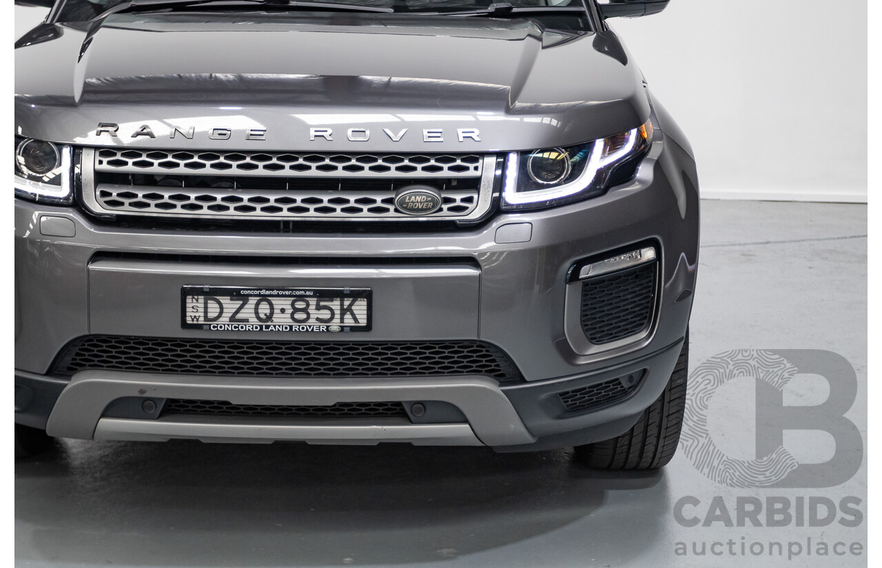 8/2017 Range Rover Evoque TD4 150 SE (AWD) LV MY17 5D Wagon Ammonite Grey Metallic Turbo Diesel 2.0L