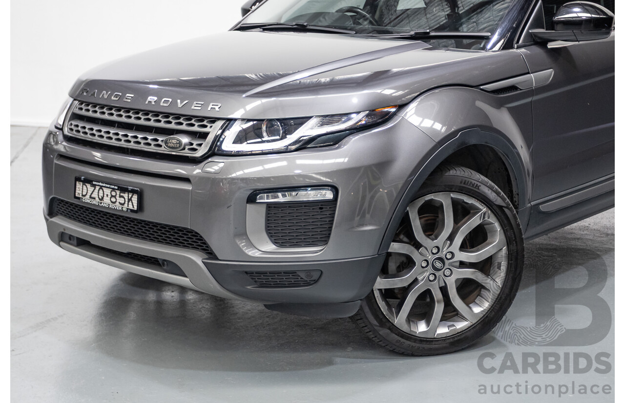 8/2017 Range Rover Evoque TD4 150 SE (AWD) LV MY17 5D Wagon Ammonite Grey Metallic Turbo Diesel 2.0L