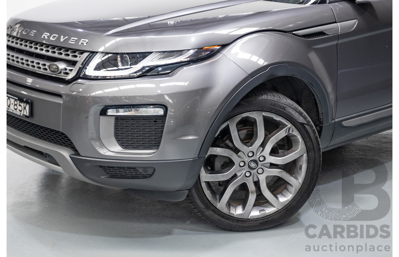 8/2017 Range Rover Evoque TD4 150 SE (AWD) LV MY17 5D Wagon Ammonite Grey Metallic Turbo Diesel 2.0L