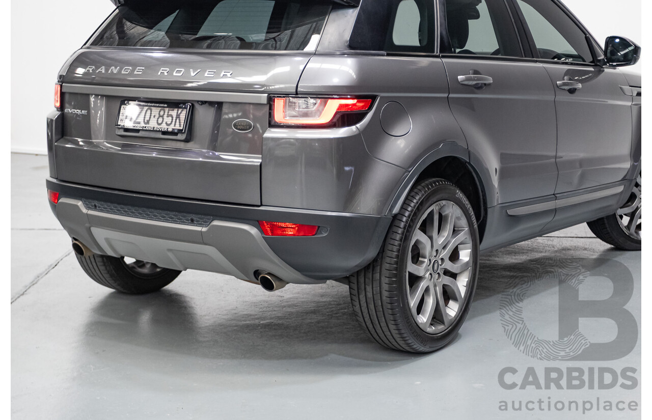 8/2017 Range Rover Evoque TD4 150 SE (AWD) LV MY17 5D Wagon Ammonite Grey Metallic Turbo Diesel 2.0L