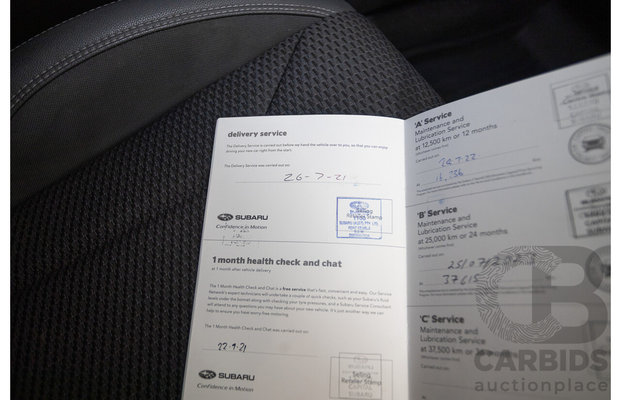 07/2021 Subaru Forester 2.5i Premium (AWD) MY21 4D Wagon Magnetite Grey Metallic 2.5L