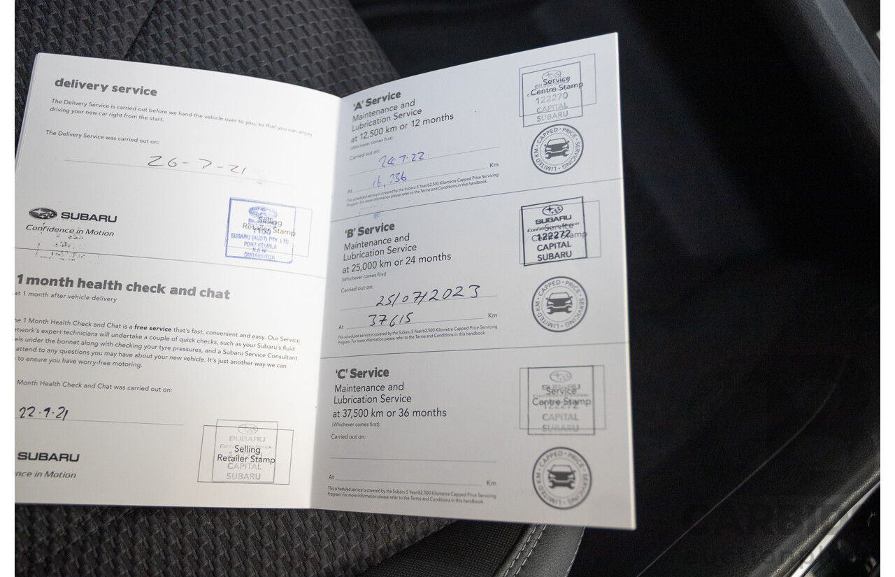 07/2021 Subaru Forester 2.5i Premium (AWD) MY21 4D Wagon Magnetite Grey Metallic 2.5L