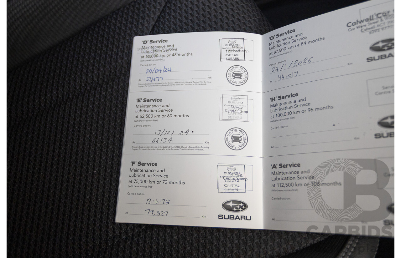 07/2021 Subaru Forester 2.5i Premium (AWD) MY21 4D Wagon Magnetite Grey Metallic 2.5L