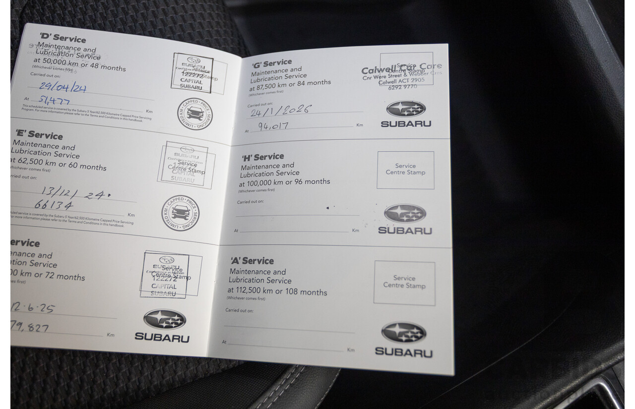 07/2021 Subaru Forester 2.5i Premium (AWD) MY21 4D Wagon Magnetite Grey Metallic 2.5L