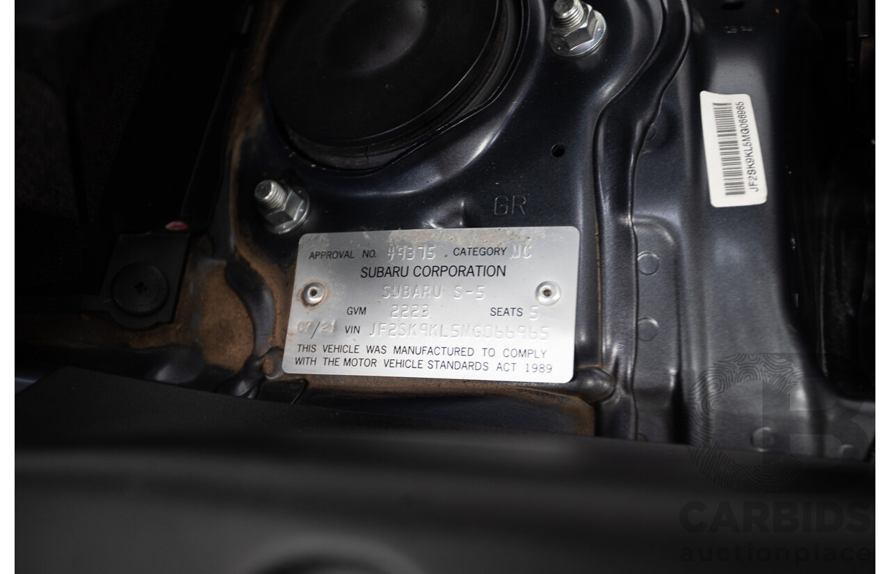 07/2021 Subaru Forester 2.5i Premium (AWD) MY21 4D Wagon Magnetite Grey Metallic 2.5L