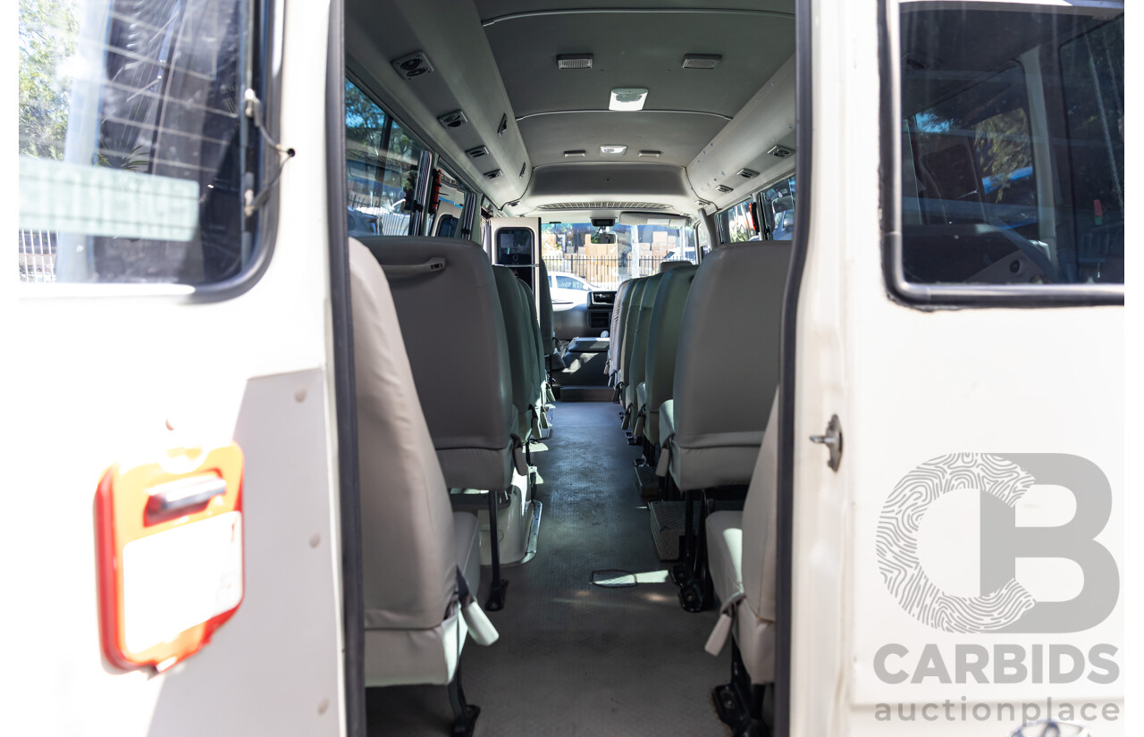 09/2008 Toyota Coaster Standard (LWB 4x2) XZB50R 07 Upgrade Bus White Turbo Diesel 4.0L - 21 Seater