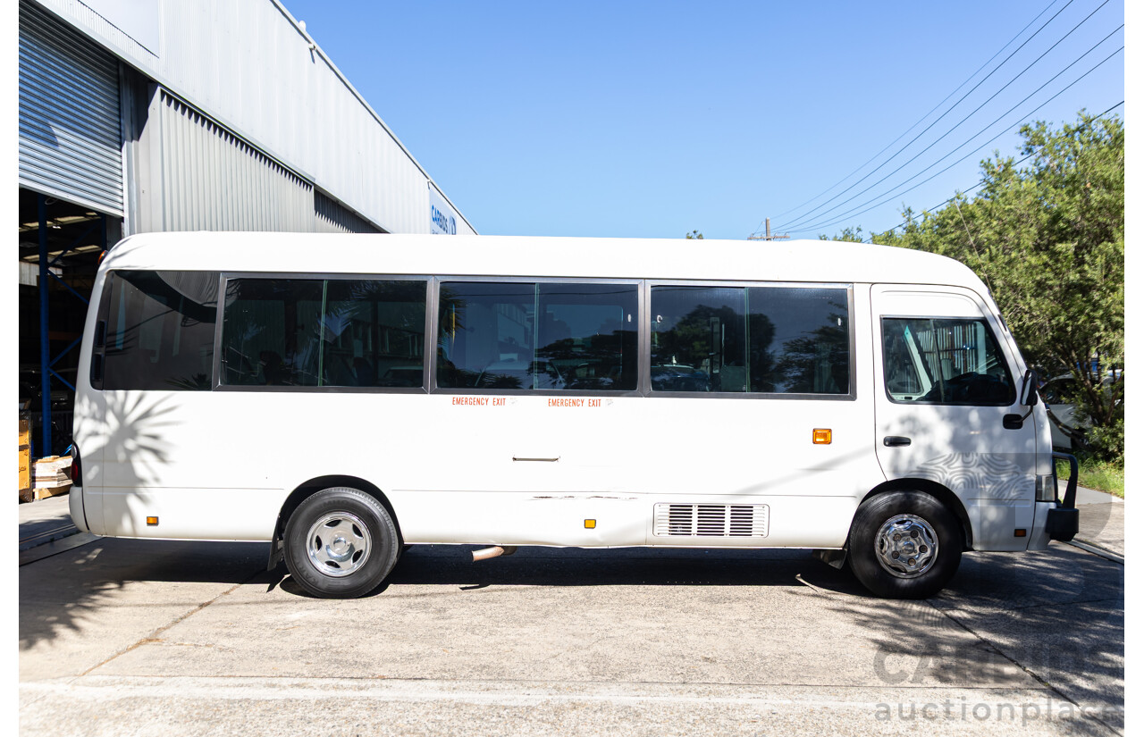 09/2008 Toyota Coaster Standard (LWB 4x2) XZB50R 07 Upgrade Bus White Turbo Diesel 4.0L - 21 Seater