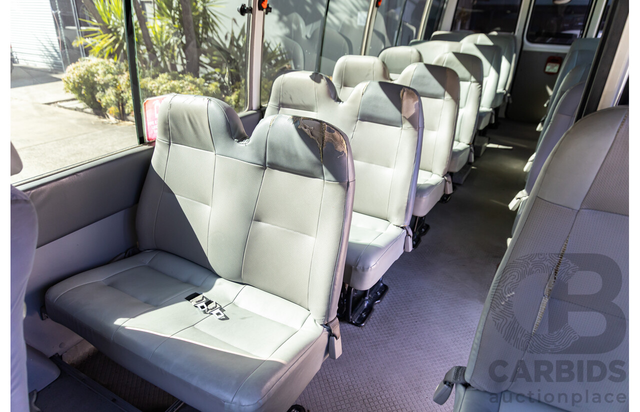 09/2008 Toyota Coaster Standard (LWB 4x2) XZB50R 07 Upgrade Bus White Turbo Diesel 4.0L - 21 Seater