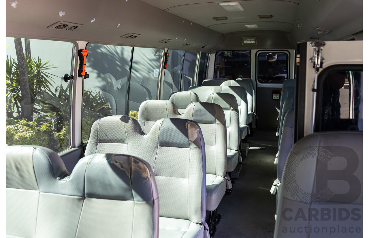 09/2008 Toyota Coaster Standard (LWB 4x2) XZB50R 07 Upgrade Bus White Turbo Diesel 4.0L - 21 Seater