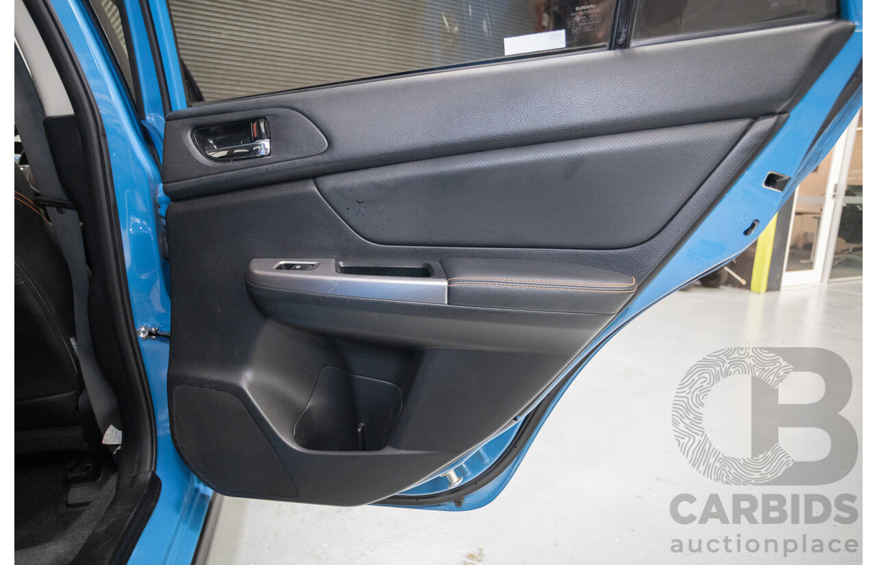 02/2016 Subaru XV 2.0i-S (AWD) MY17 4D Wagon Hyper Blue 2.0L