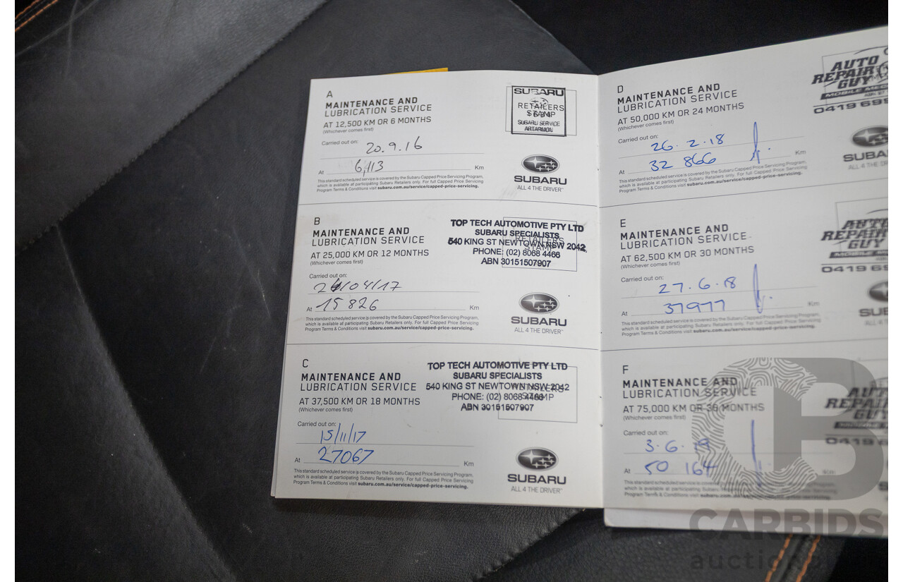 02/2016 Subaru XV 2.0i-S (AWD) MY17 4D Wagon Hyper Blue 2.0L