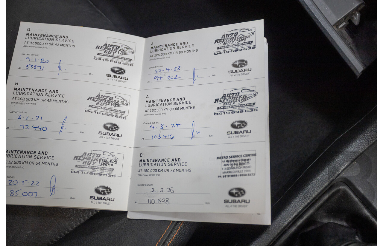 02/2016 Subaru XV 2.0i-S (AWD) MY17 4D Wagon Hyper Blue 2.0L