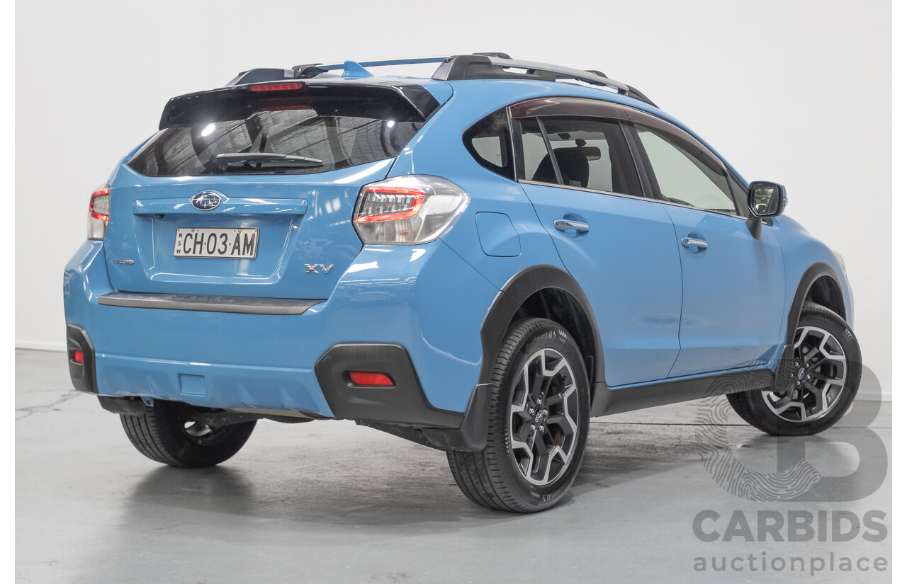 02/2016 Subaru XV 2.0i-S (AWD) MY17 4D Wagon Hyper Blue 2.0L