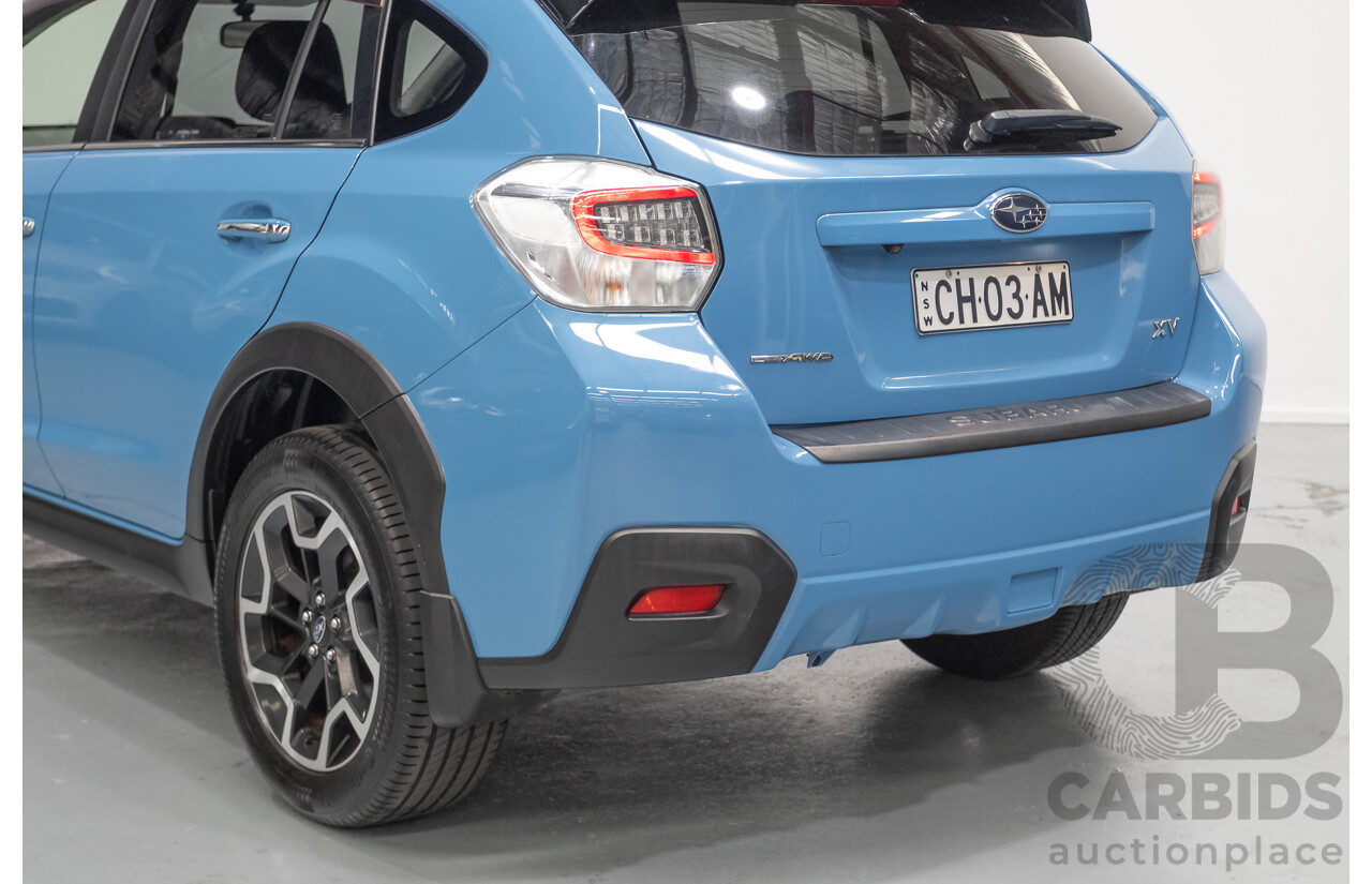 02/2016 Subaru XV 2.0i-S (AWD) MY17 4D Wagon Hyper Blue 2.0L