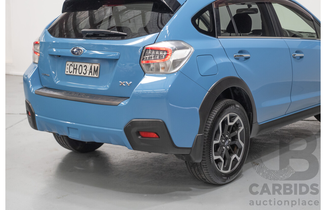 02/2016 Subaru XV 2.0i-S (AWD) MY17 4D Wagon Hyper Blue 2.0L
