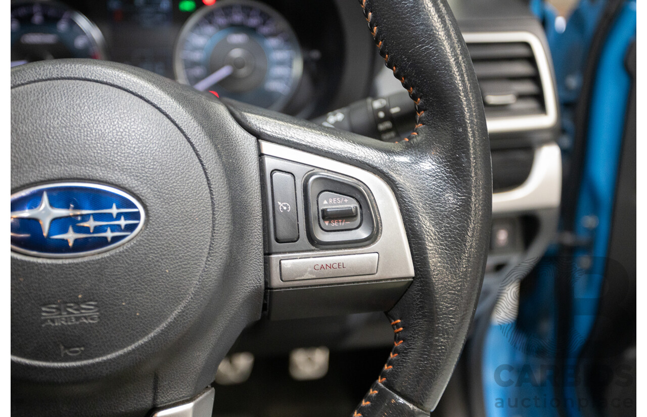 02/2016 Subaru XV 2.0i-S (AWD) MY17 4D Wagon Hyper Blue 2.0L