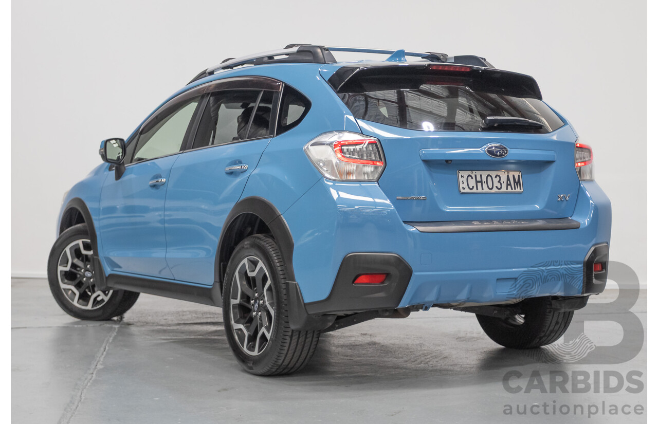 02/2016 Subaru XV 2.0i-S (AWD) MY17 4D Wagon Hyper Blue 2.0L