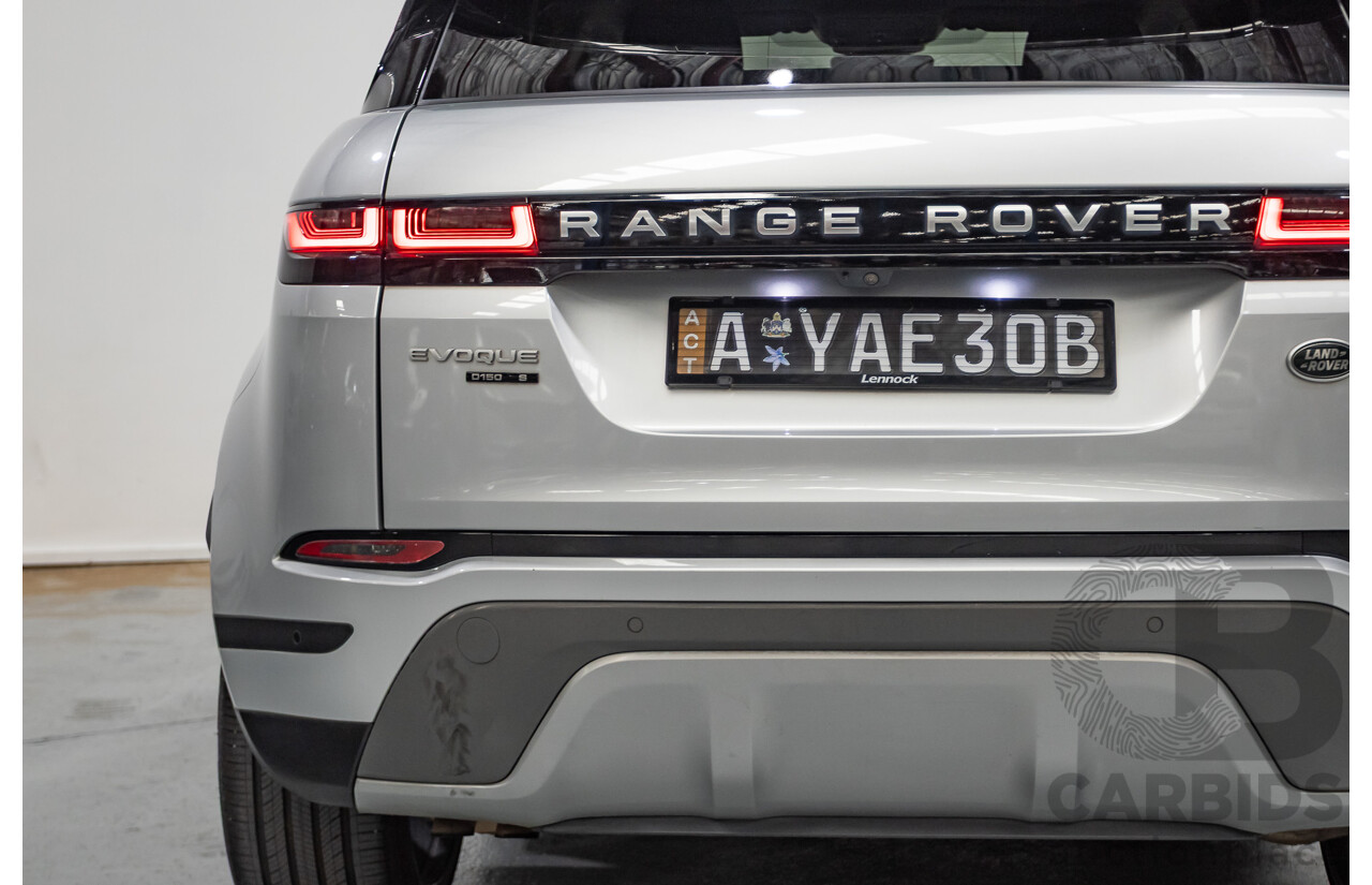 8/2019 Land Rover Range Rover Evoque D150 S (AWD) L551 MY20.25 4D Wagon Rhodium Silver Turbo Diesel 2.0L