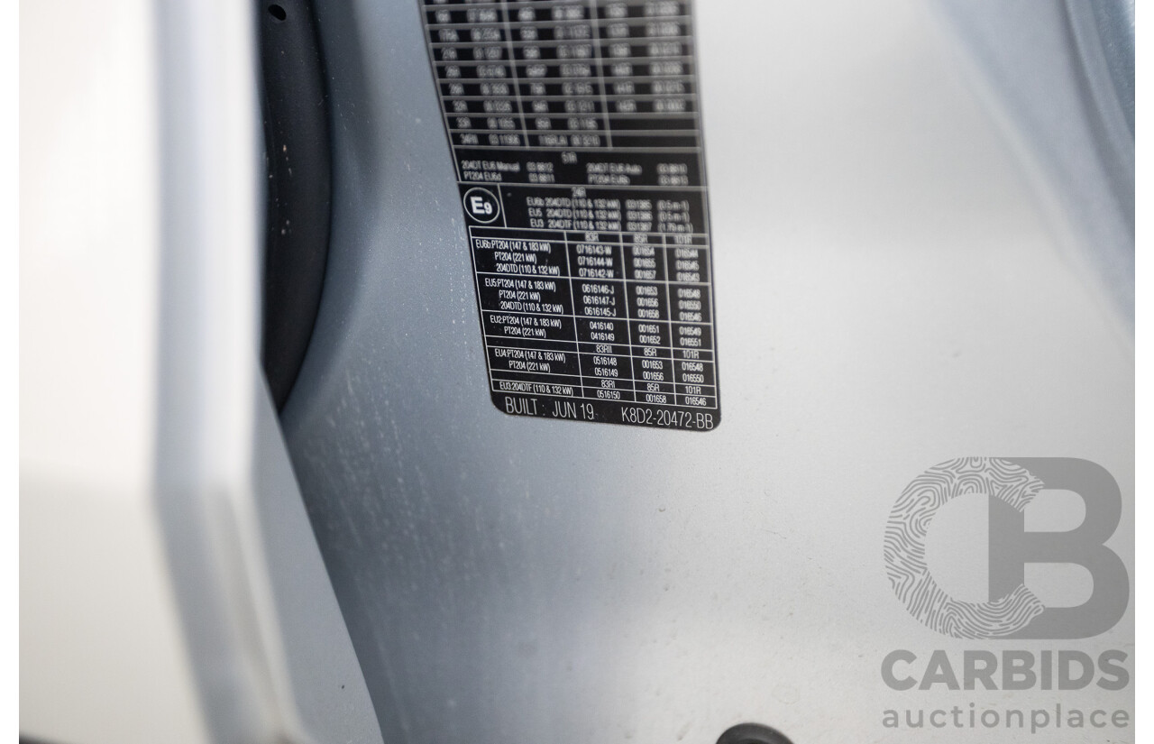 8/2019 Land Rover Range Rover Evoque D150 S (AWD) L551 MY20.25 4D Wagon Rhodium Silver Turbo Diesel 2.0L