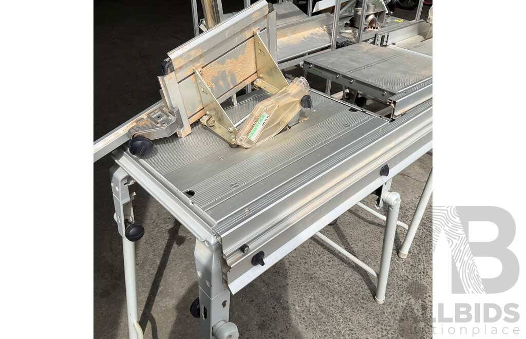 FESTOOL Work Table X3 and Accompanying Pullsaw ,Sander and Other Specialized Components and Accessories