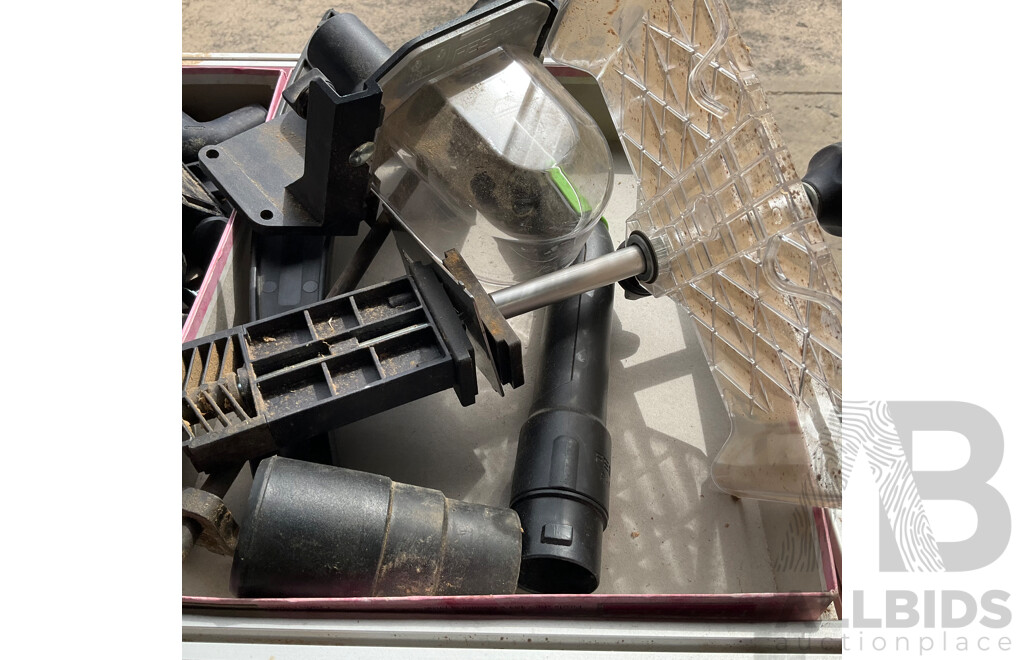 FESTOOL Work Table X3 and Accompanying Pullsaw ,Sander and Other Specialized Components and Accessories