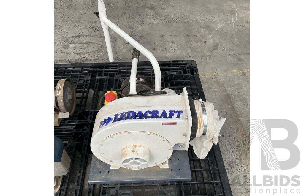 LEDACRAFT Dust Collector DC700-B & Toolex Bench Grinder HG-6B & Ryobi 16'' Scroll Saw