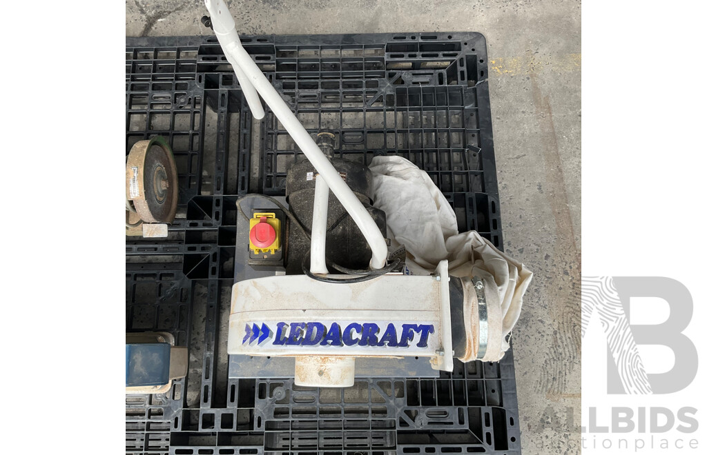 LEDACRAFT Dust Collector DC700-B & Toolex Bench Grinder HG-6B & Ryobi 16'' Scroll Saw