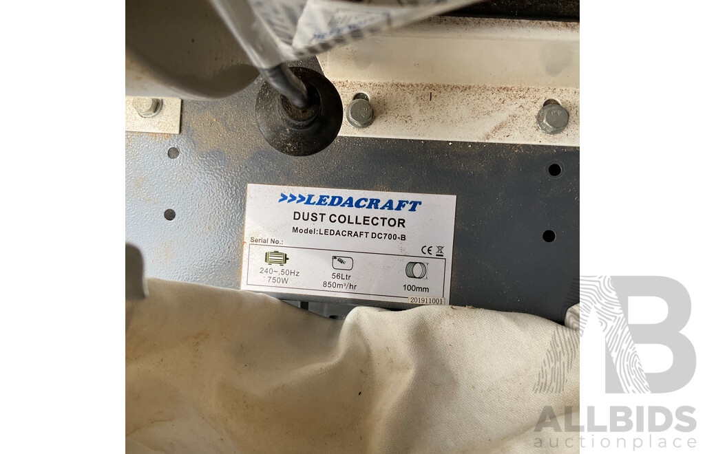 LEDACRAFT Dust Collector DC700-B & Toolex Bench Grinder HG-6B & Ryobi 16'' Scroll Saw