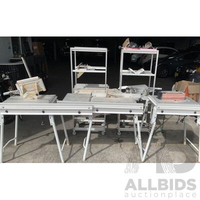 FESTOOL Work Table X3 and Accompanying Pullsaw ,Sander and Other Specialized Components and Accessories