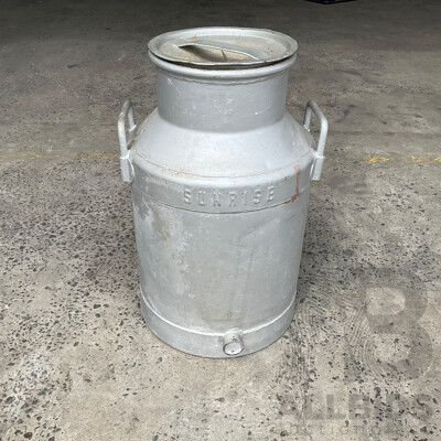 Sunrise Milk Can